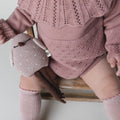 Dusty Pink Knit Romper