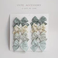 Bow Clips- Blue