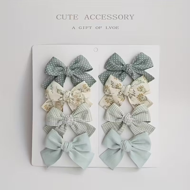 Bow Clips- Blue