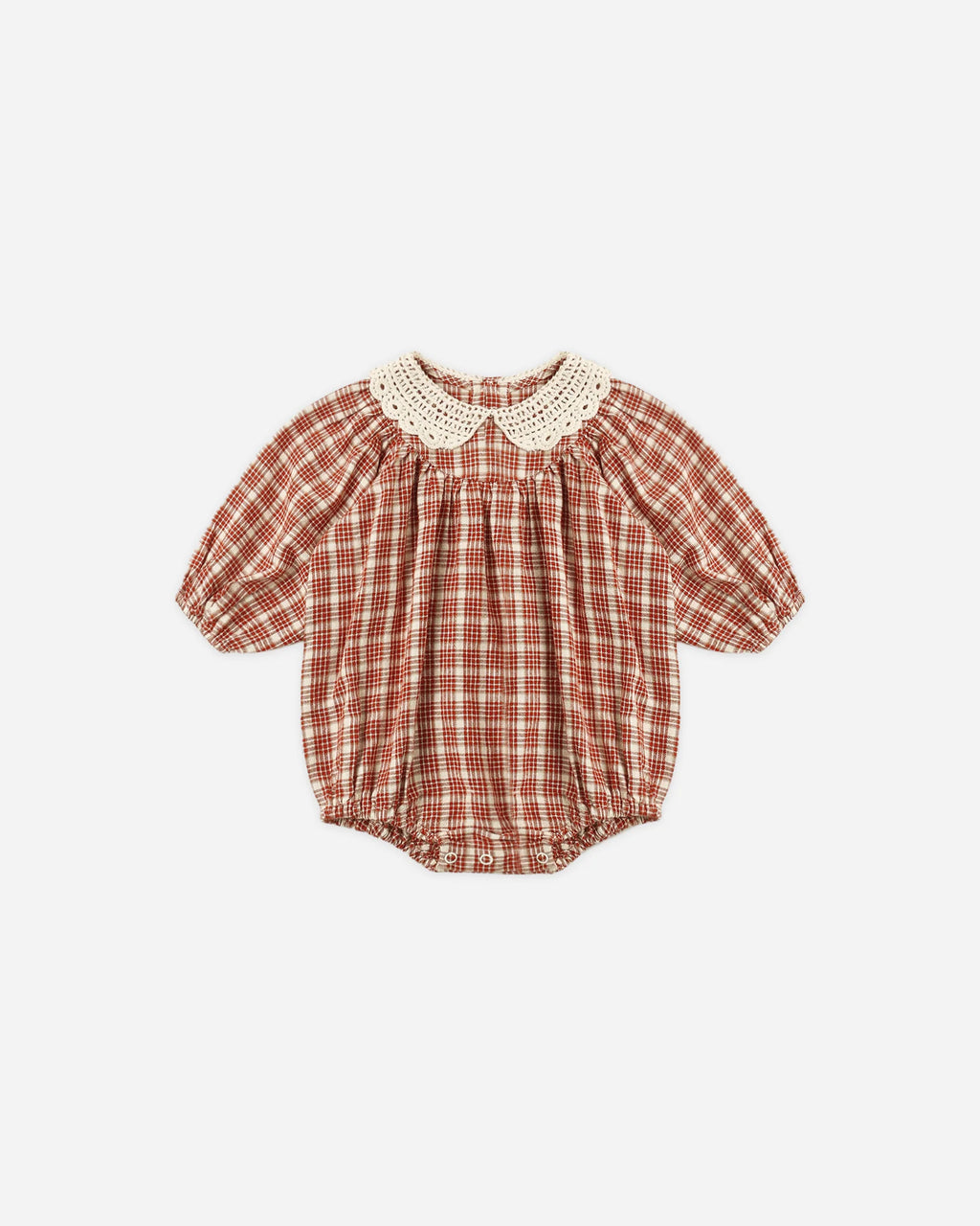 Heidi Romper Vintage Plaid