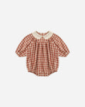 Heidi Romper Vintage Plaid