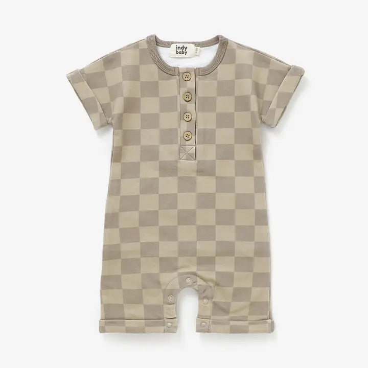 Summer Check Romper