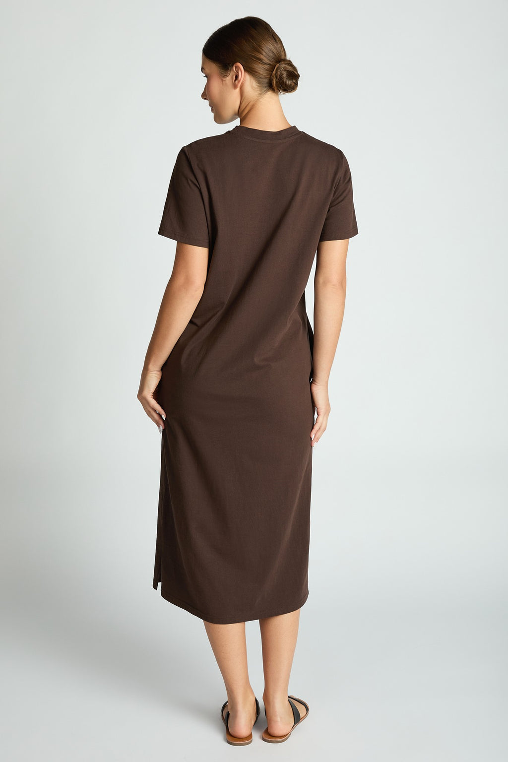 Plus Cotton T-shirt Midi Dress
