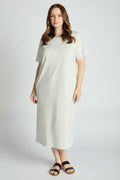 Plus Cotton T-shirt Midi Dress