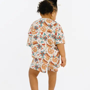 4th of July Snacks Slouchy Set