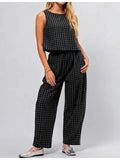 Gingham Tank Pant set