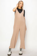 Linen Sleeveless Jumpsuit