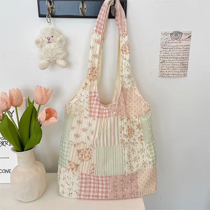Splicing Tote Bag