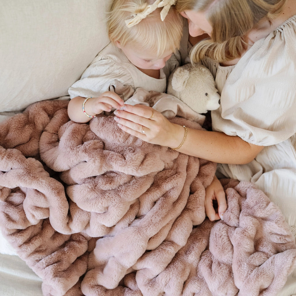 Montana Coles Double Ruched Receiving Blanket