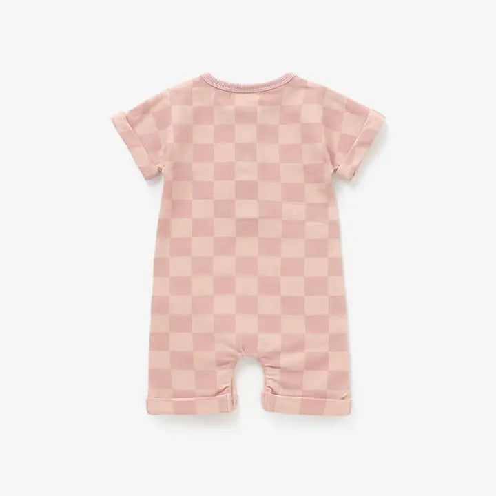Summer Check Romper