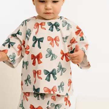 Patriotic Bows Slouchy Set