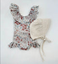 Girls Scoop neck Ruffle Swimsuit