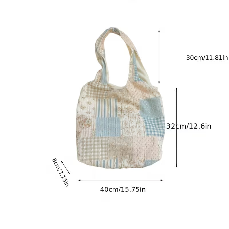 Splicing Tote Bag