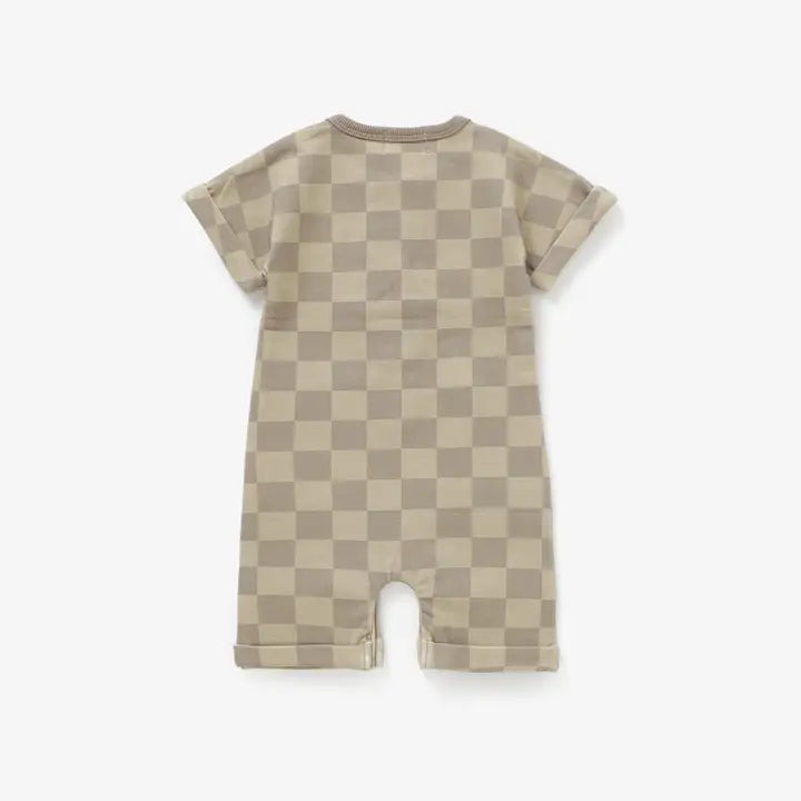 Summer Check Romper