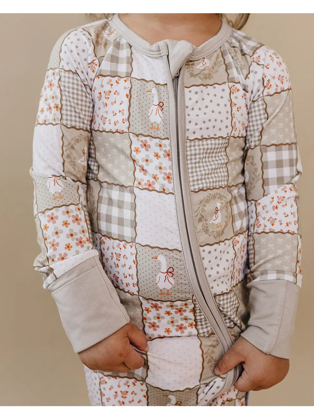 Bamboo Zip Romper | Cottage Goose
