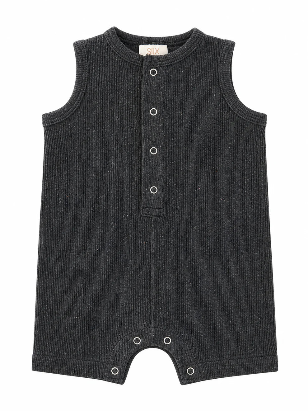 Charcoal Speckled- Ribbed Shortie