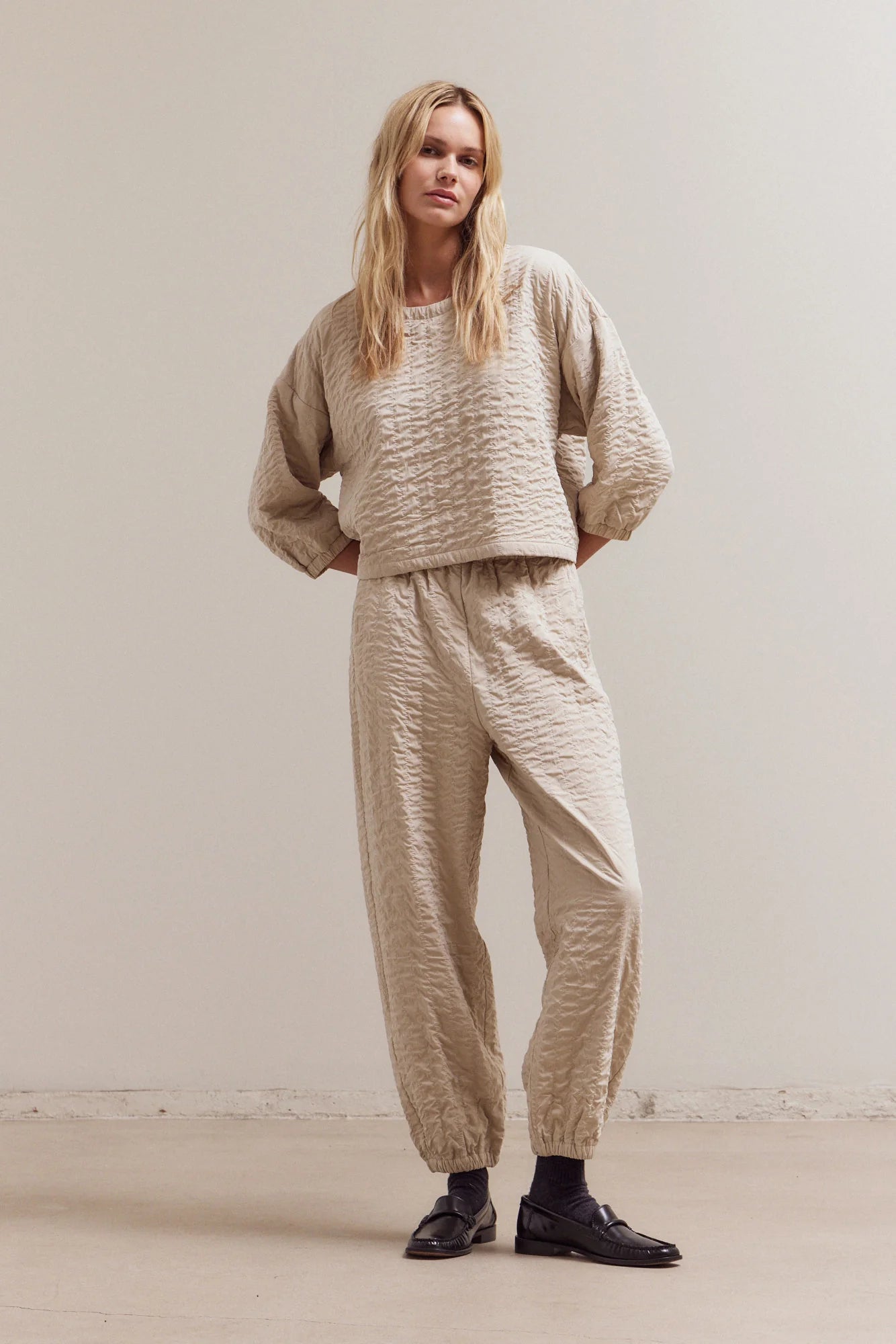 Quilted Jogger set