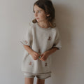 Teddy Bear Knit Short Set