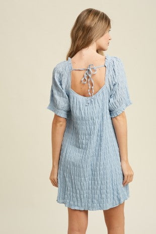 Textured Woven Mini Dress