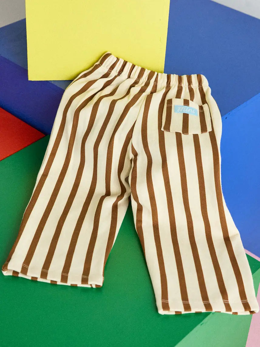 Striped French Terry Pant