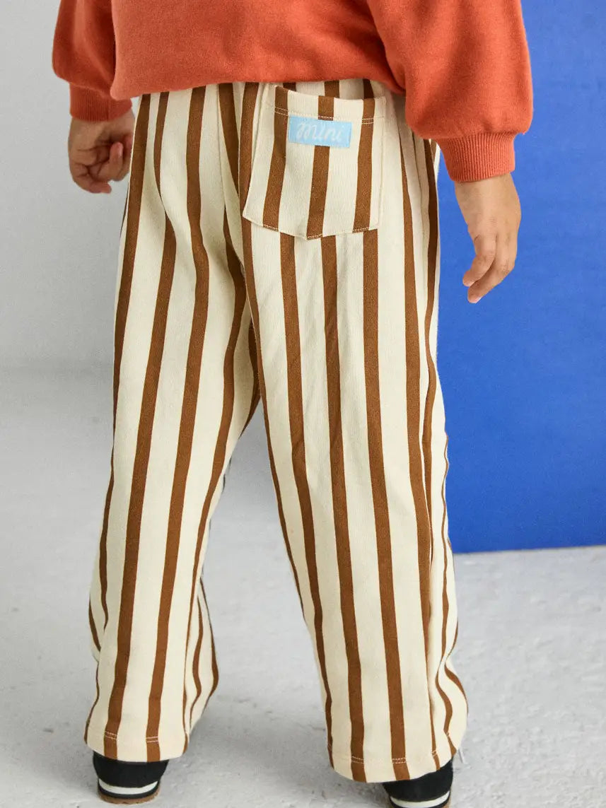 Striped French Terry Pant