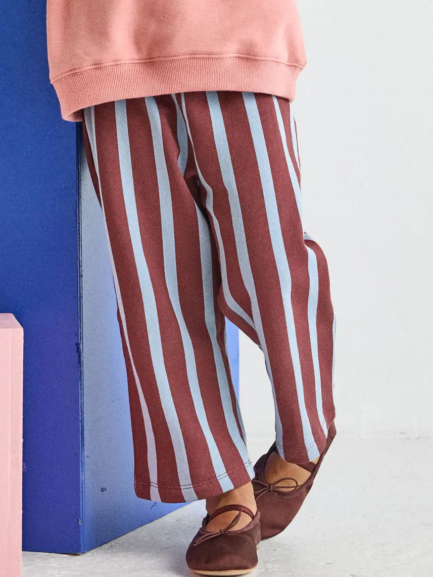 Striped French Terry Pant