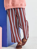 Striped French Terry Pant
