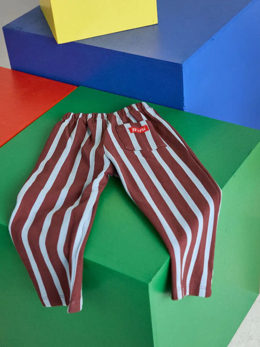 Striped French Terry Pant