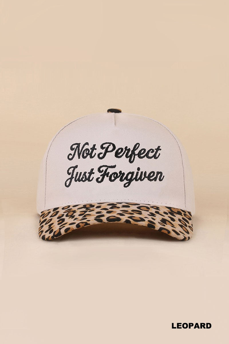 Not perfect just forgiven two tone snap back hat