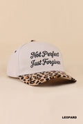 Not perfect just forgiven two tone snap back hat