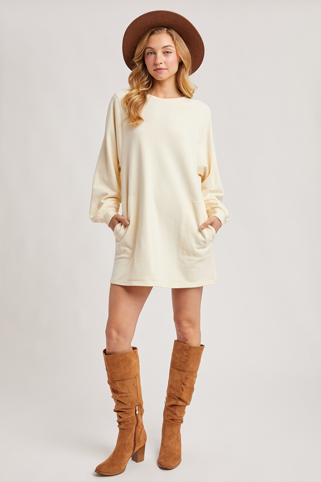 French Terry Mini Dress