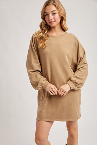 French Terry Mini Dress
