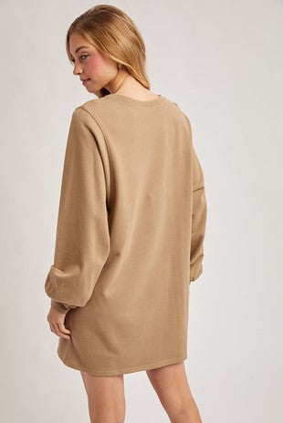 French Terry Mini Dress