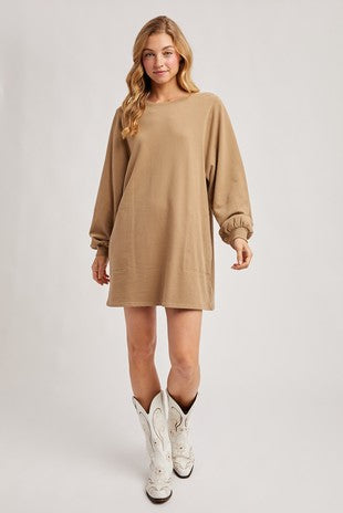 French Terry Mini Dress