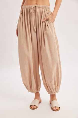Boho Drawstring Balloon Pants