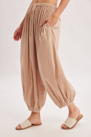 Boho Drawstring Balloon Pants