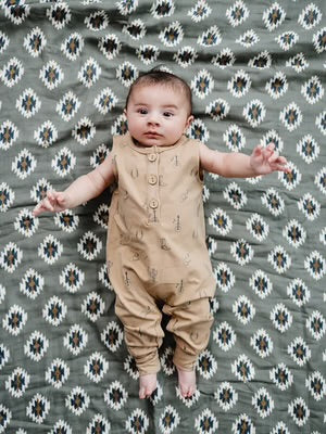 Mebie Baby Western Tank Romper