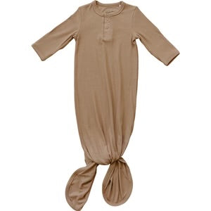 Mebie Baby Ribbed Knot Gown 0-3M