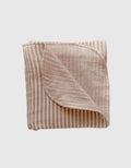 Muslin Stripe Baby Blanket-Caramel