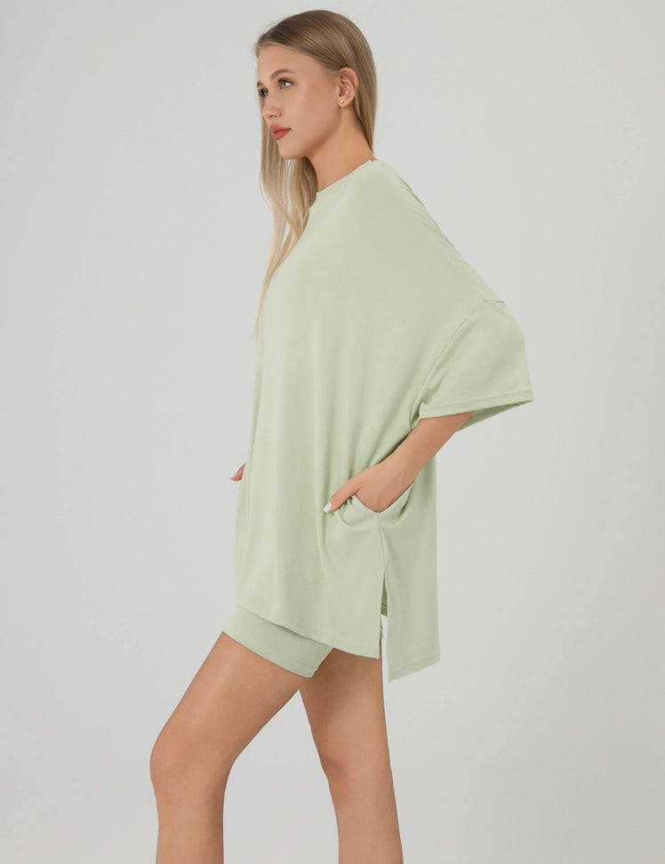 Loose Top Shorts Set