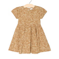 Girl Spring & Summer Short Sleeve Twirl Dress- Golden Garden
