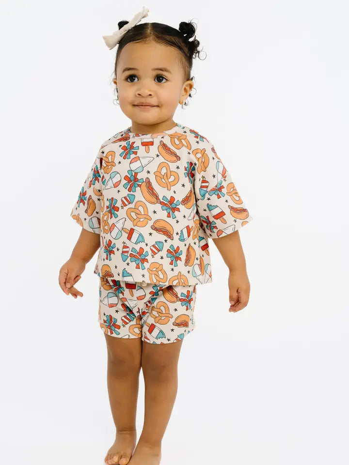 4th of July Snacks Slouchy Set