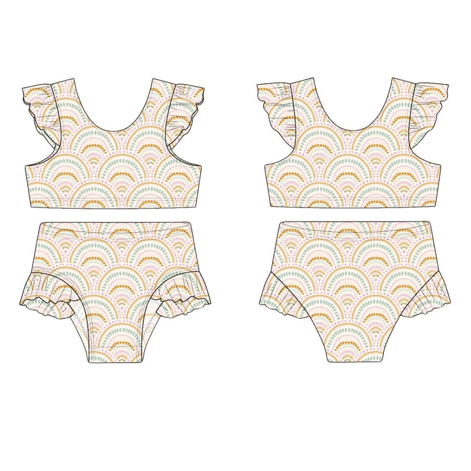 Boho Rainbow Flutter Bikini