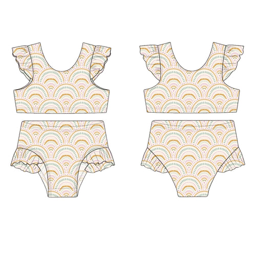 Boho Rainbow Flutter Bikini