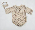 Soft Floral Cotton Romper Set