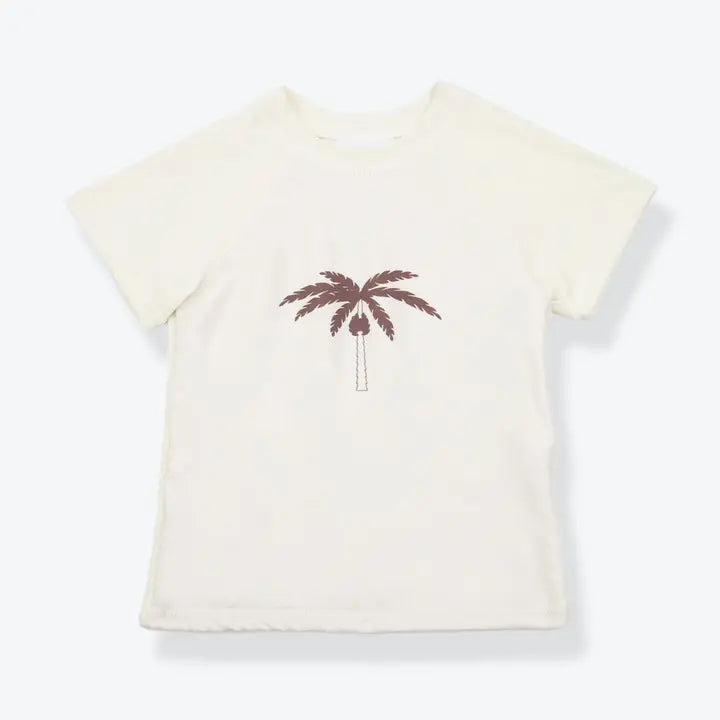 Short Sleeve Rashguard _ Palm Tree
