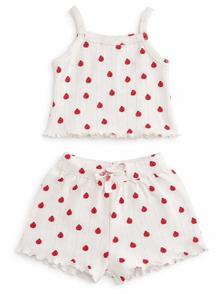 Ladybug / Organic Pointelle Summer Set